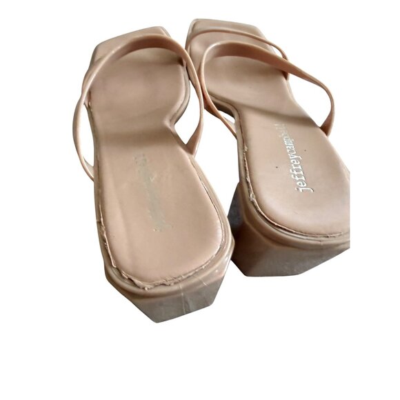 JEFFREY CAMPBELL Nude Strappy Block Heels Sandals Heels Size US 8 - Picture 5 of 12